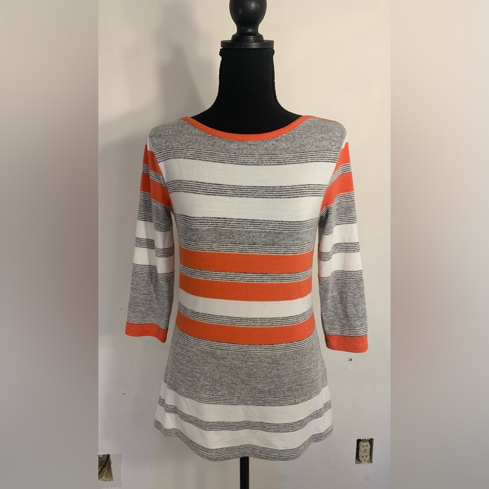Metaphor Striped 3/4 sleeve top